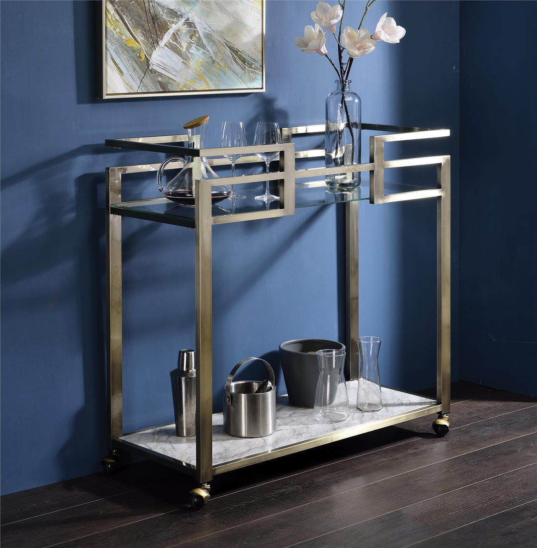Stylish Neilo mobile serving cart on wheels -  N/A