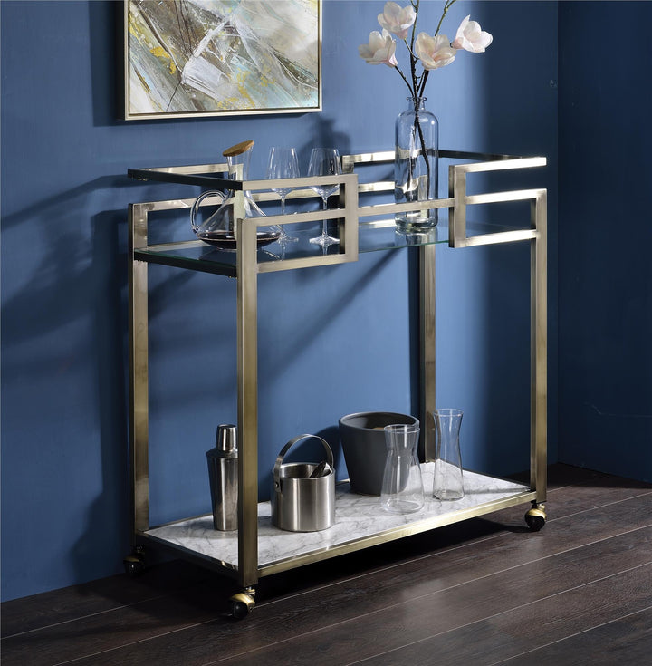 Stylish Neilo mobile serving cart on wheels -  N/A
