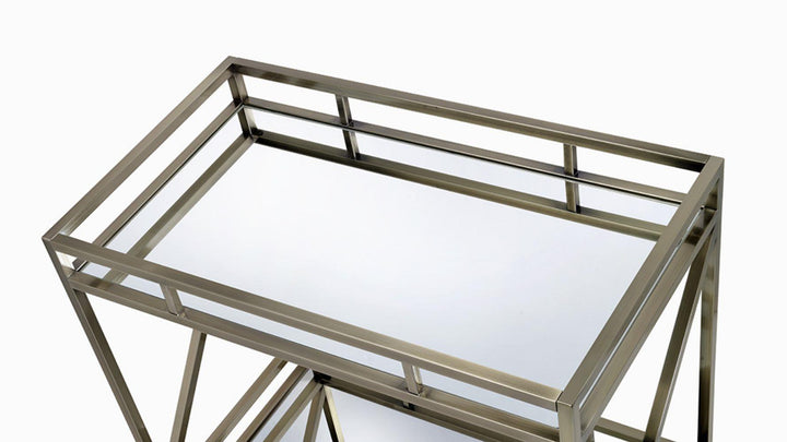 Kristensen design serving trolley with two levels -  N/A