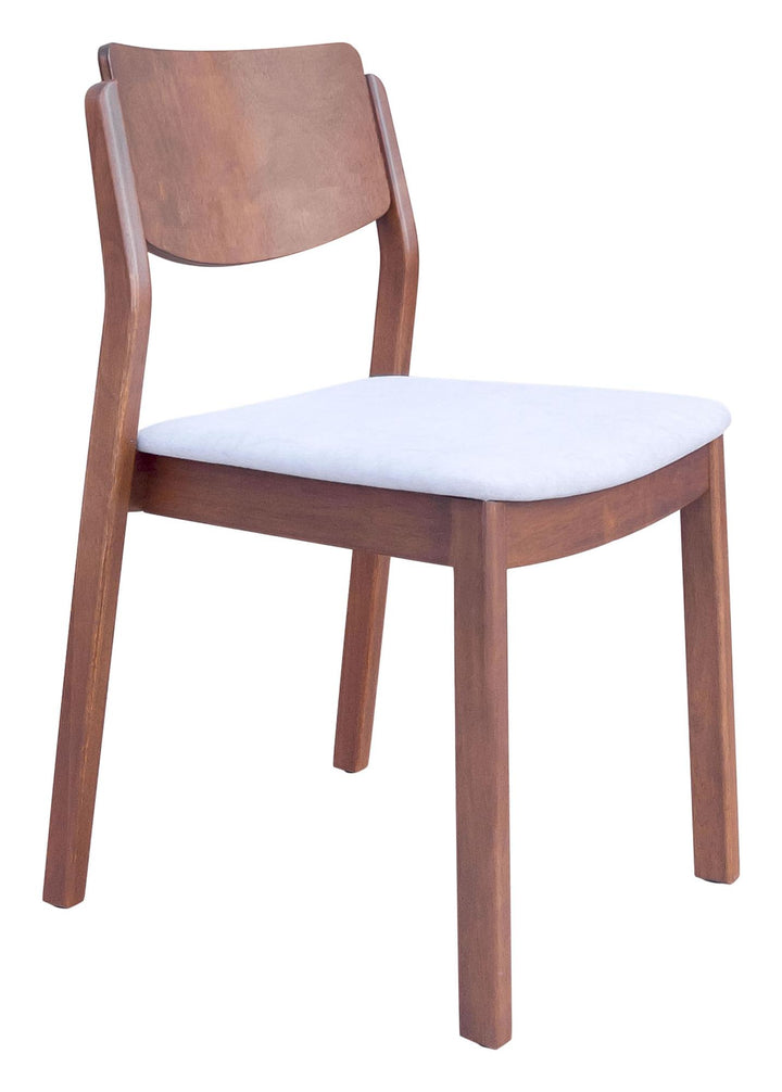 Set of 2 mid-century shaped chair - Light Gray