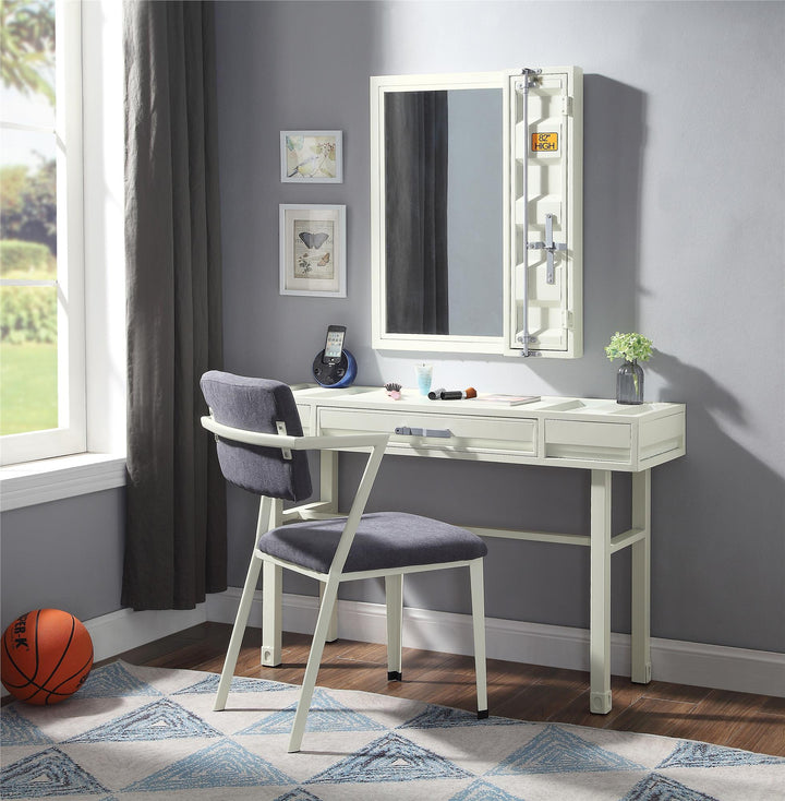 Rectangular vanity desk  - White