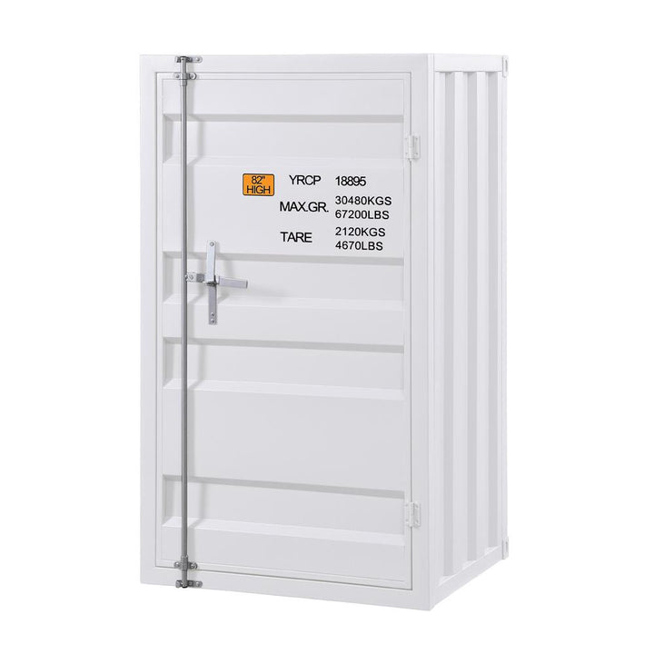 5 storage cargo metal chest - White
