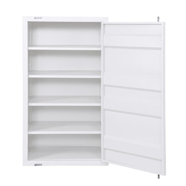 Rectangular cargo metal chest with 5 storage - White