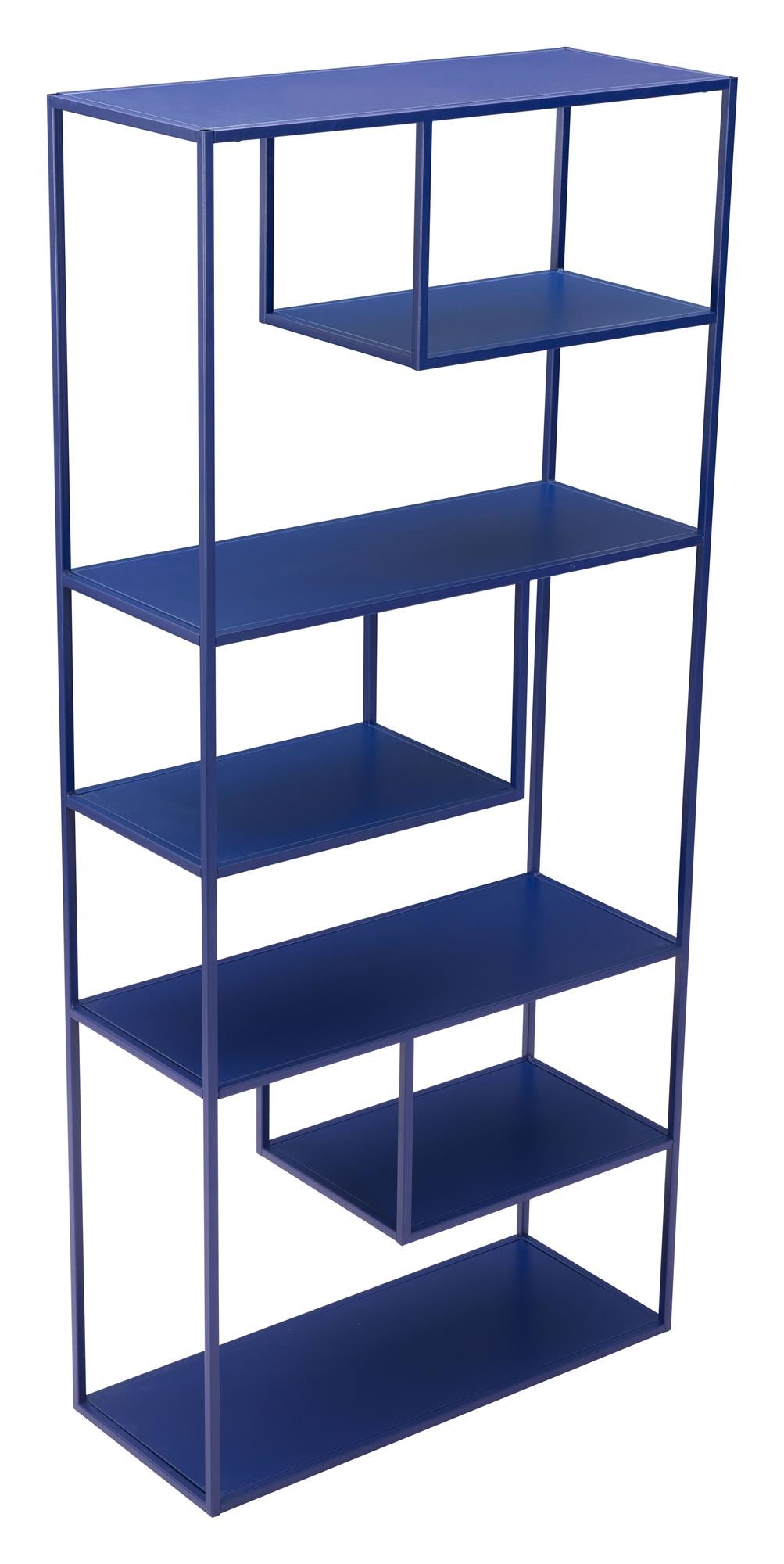 Modern 6 Tier Shelf for living room - Blue