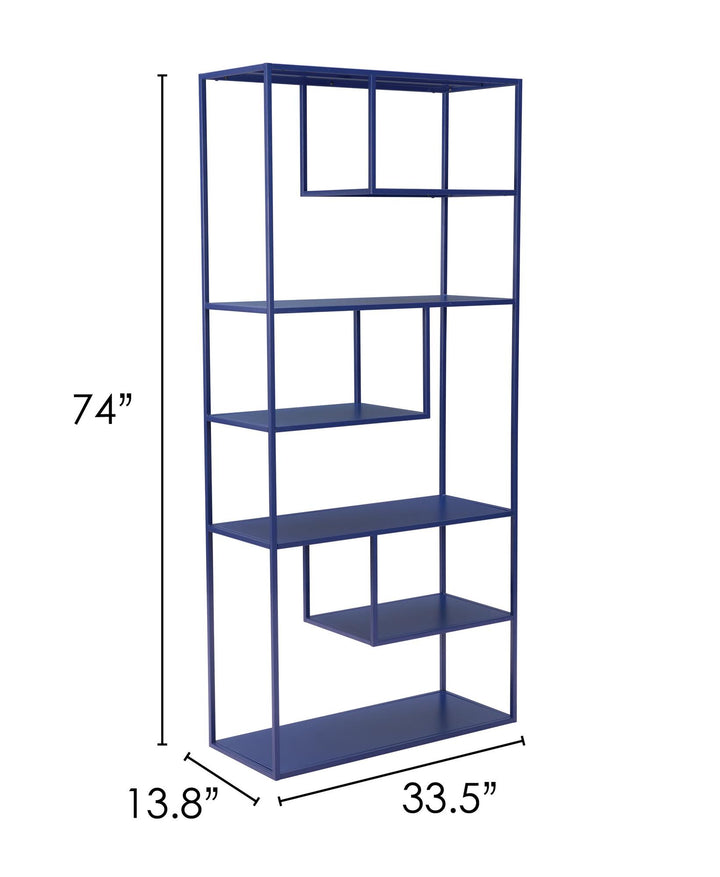 Modern 6 Tier Shelf for bathroom - Blue