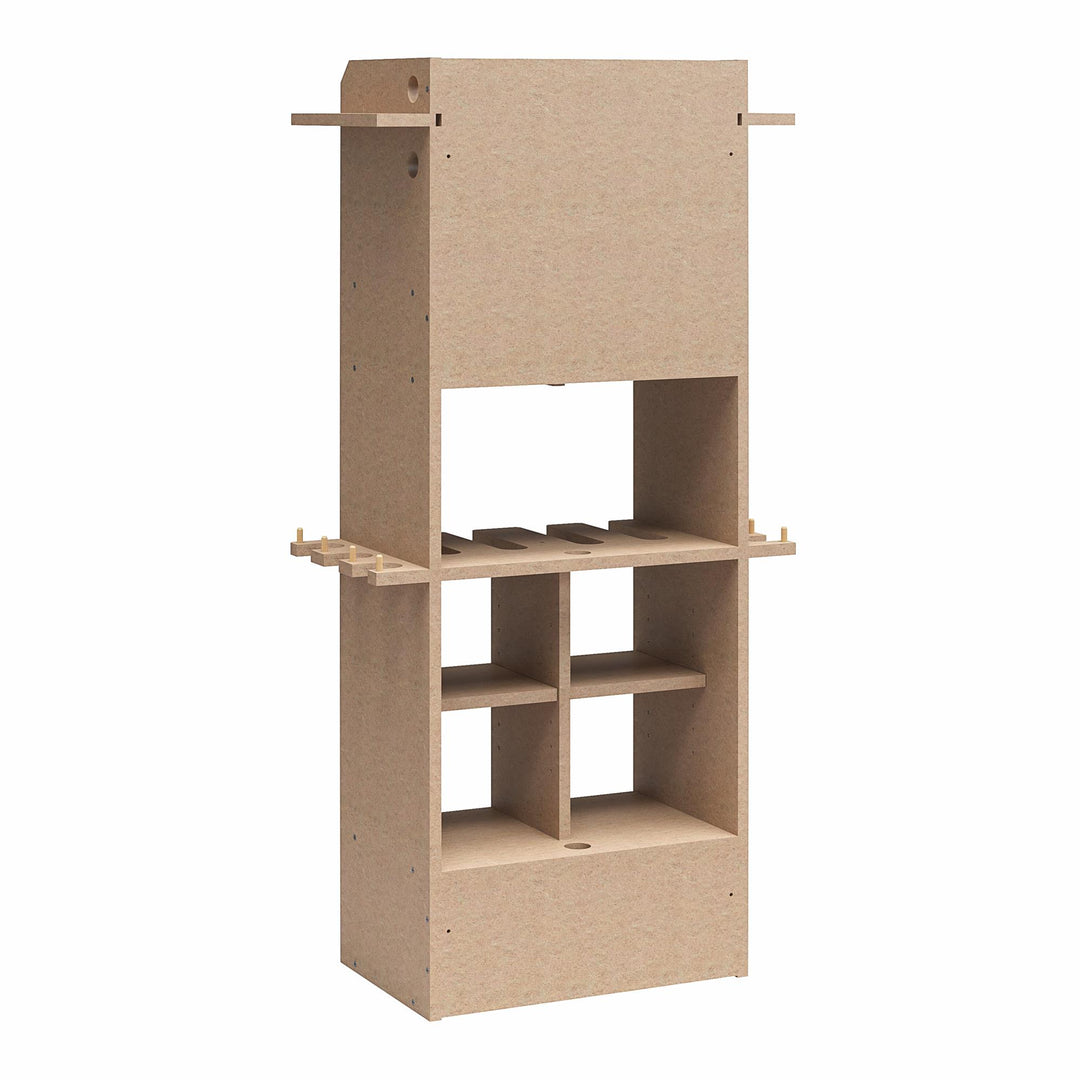 Benford 48" Extra Large Vertical Wall Mount Tool Organizer - Raw Board