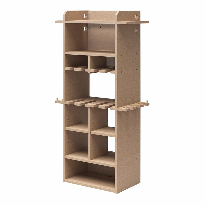 Benford 48" Extra Large Vertical Wall Mount Tool Organizer - Raw Board