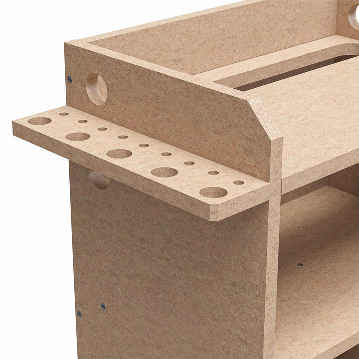 Benford 48" Extra Large Vertical Wall Mount Tool Organizer - Raw Board