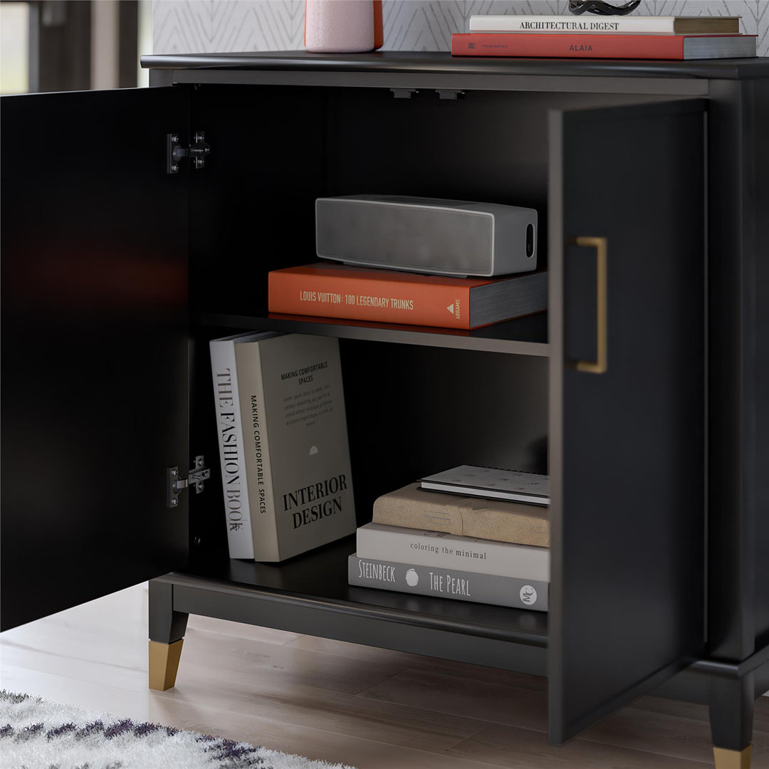 Stylish accent cabinets for living rooms -  Black