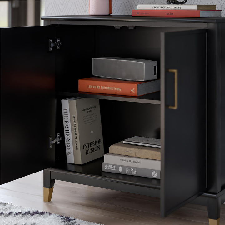 Stylish accent cabinets for living rooms -  Black