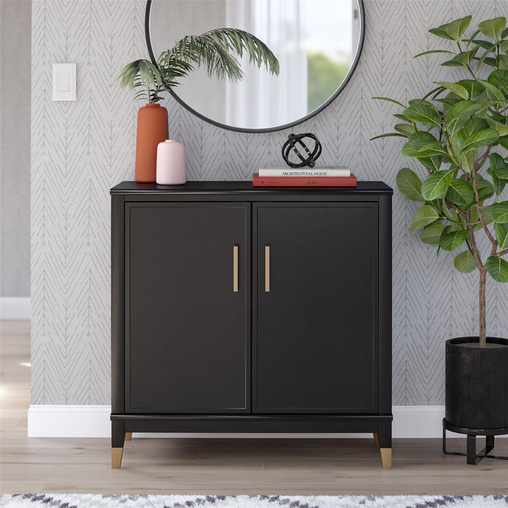 2 Door accent cabinet designs -  Black