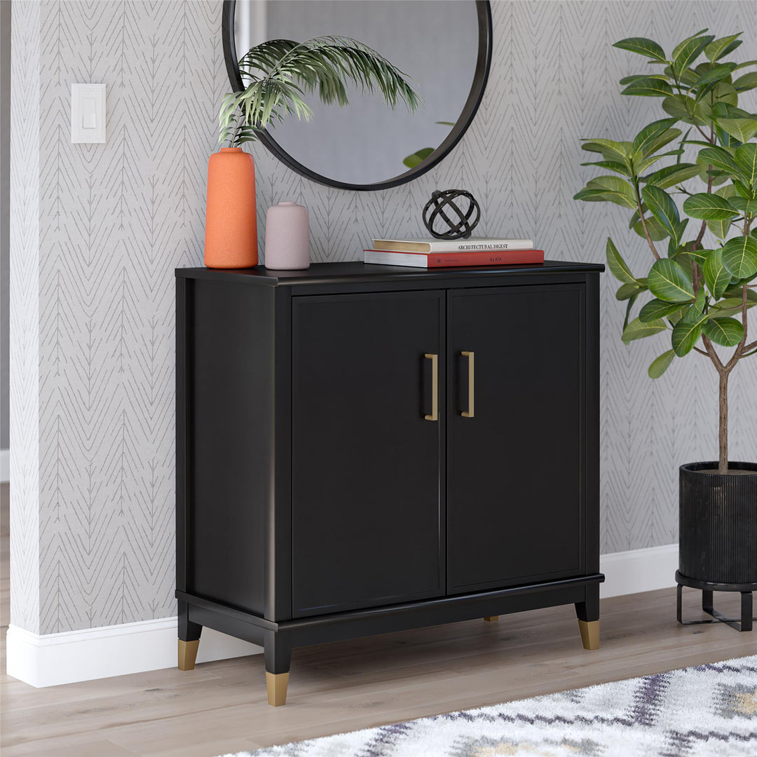 Westerleigh 2 Door Accent Cabinet - Black