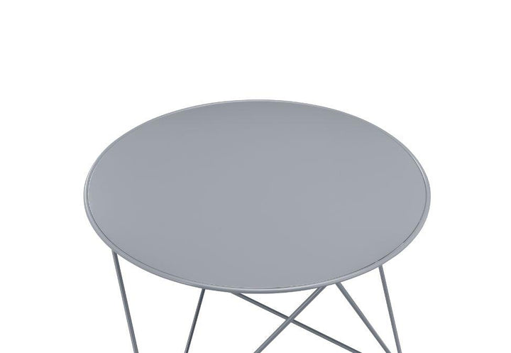 Epidia round table top accent table -  Gray