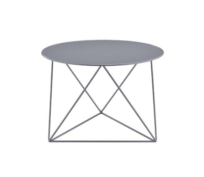 Epidia Accent Table with Round Table Top Final  -  Gray