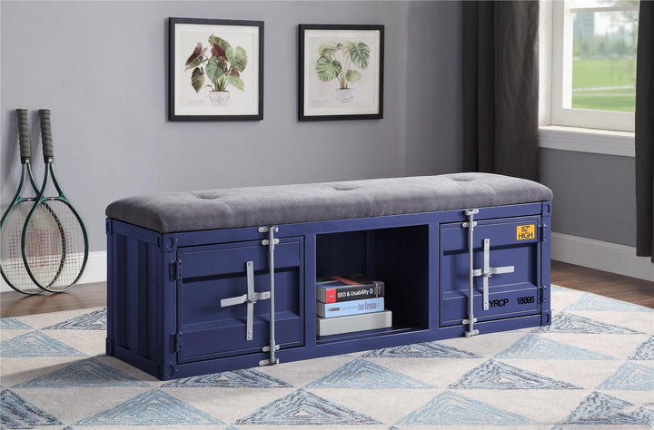 Cargo bench with armless - Blue