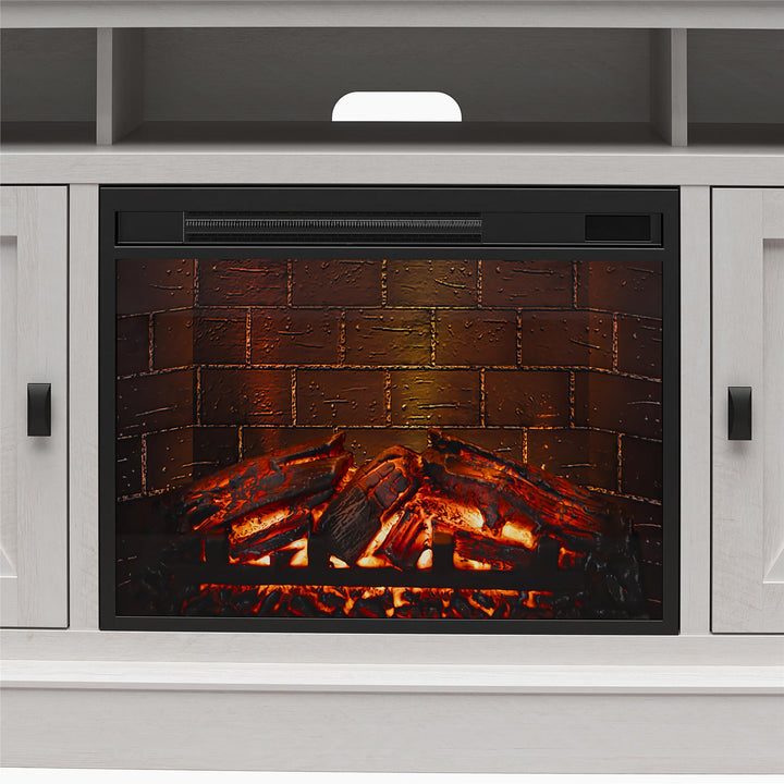 Ashton Lane Electric Fireplace TV Stand with Remote for TVs up to 65'' - Magnolia Oak