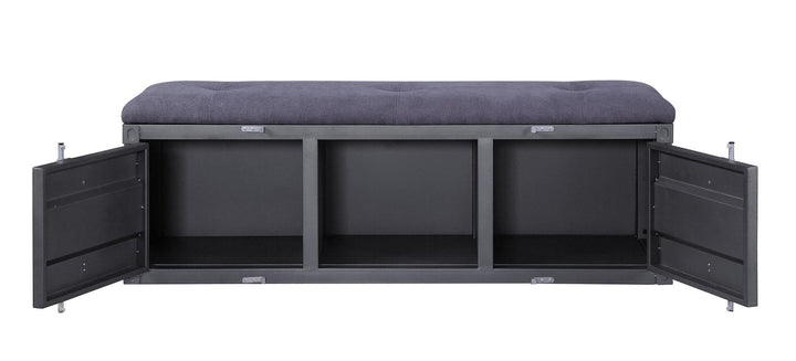 Cargo Bench with storage - Antique Gunmetal