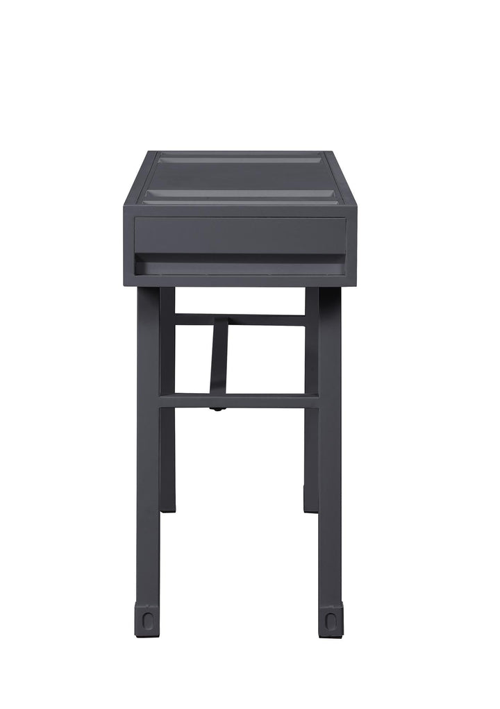 Rectangular vanity desk  - Antique Gunmetal