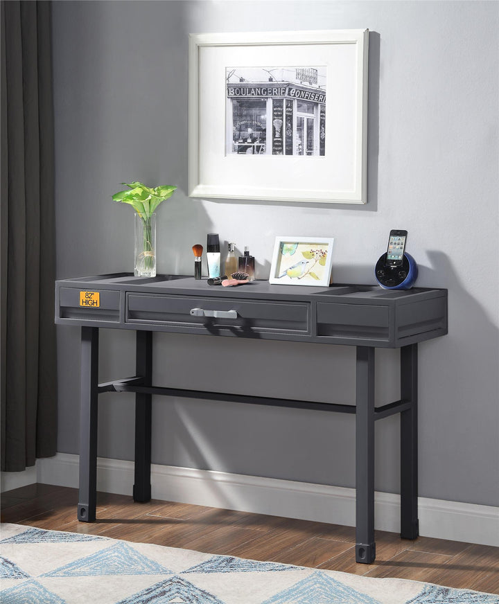 cargo vanity desk for children room  - Antique Gunmetal