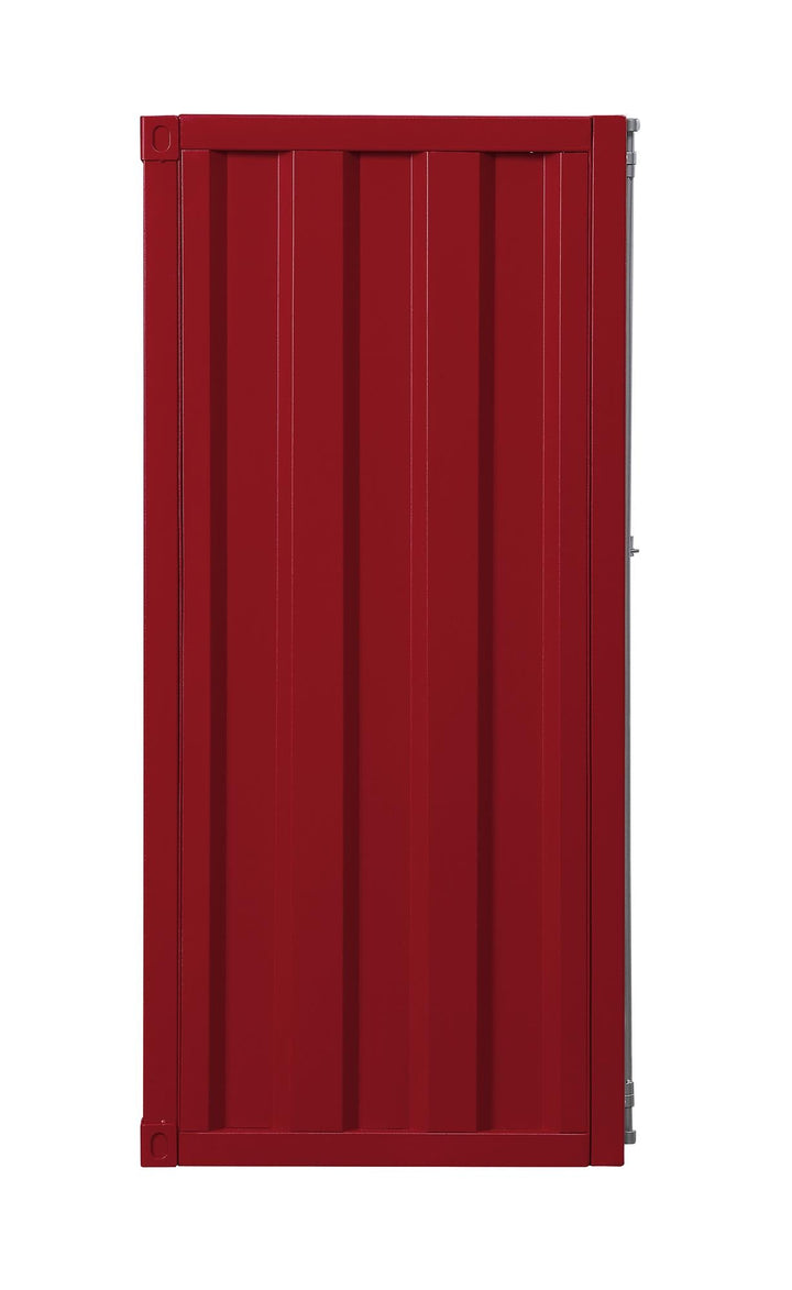 Full length container lock cargo chest - Red
