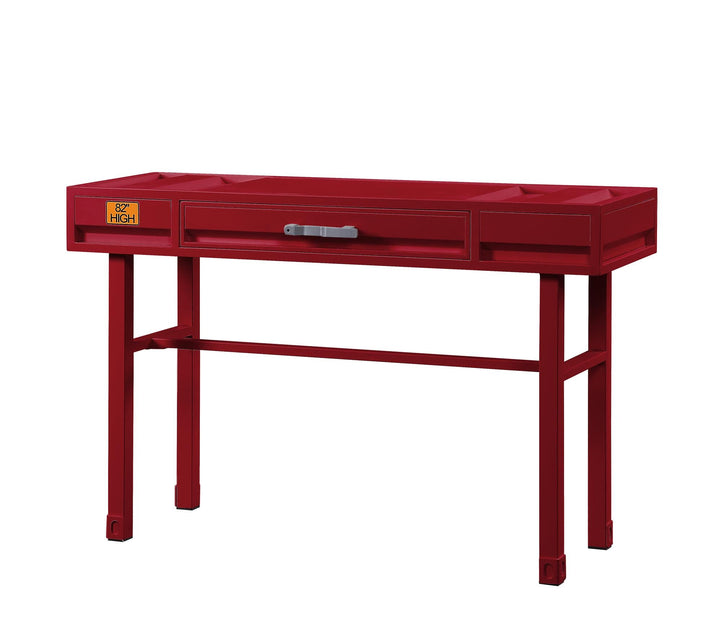 Stylish vanity desk with drawer  - Red