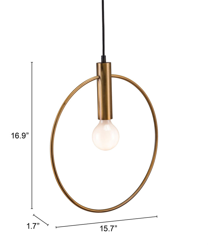 Gold platted ceiling Lamp - Brass