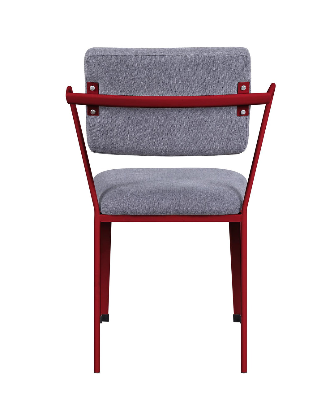 armrest cargo chair with metal base - Red