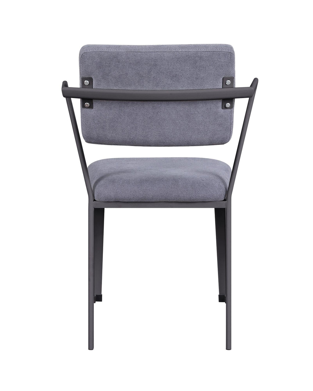 armrest cargo chair with metal base - Antique Gunmetal