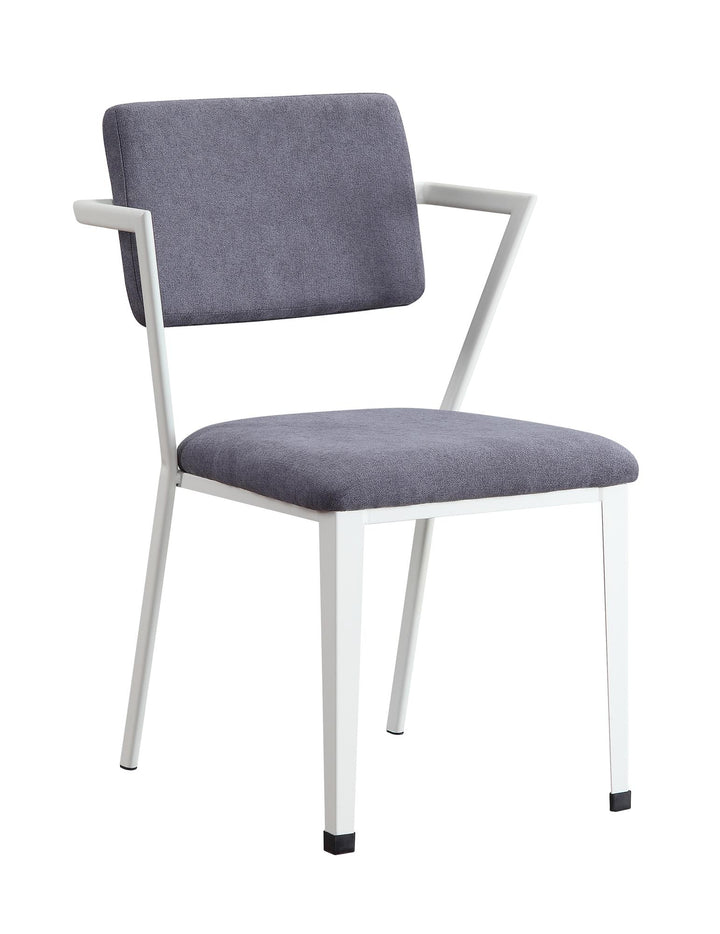 metal leg cargo office chair - White