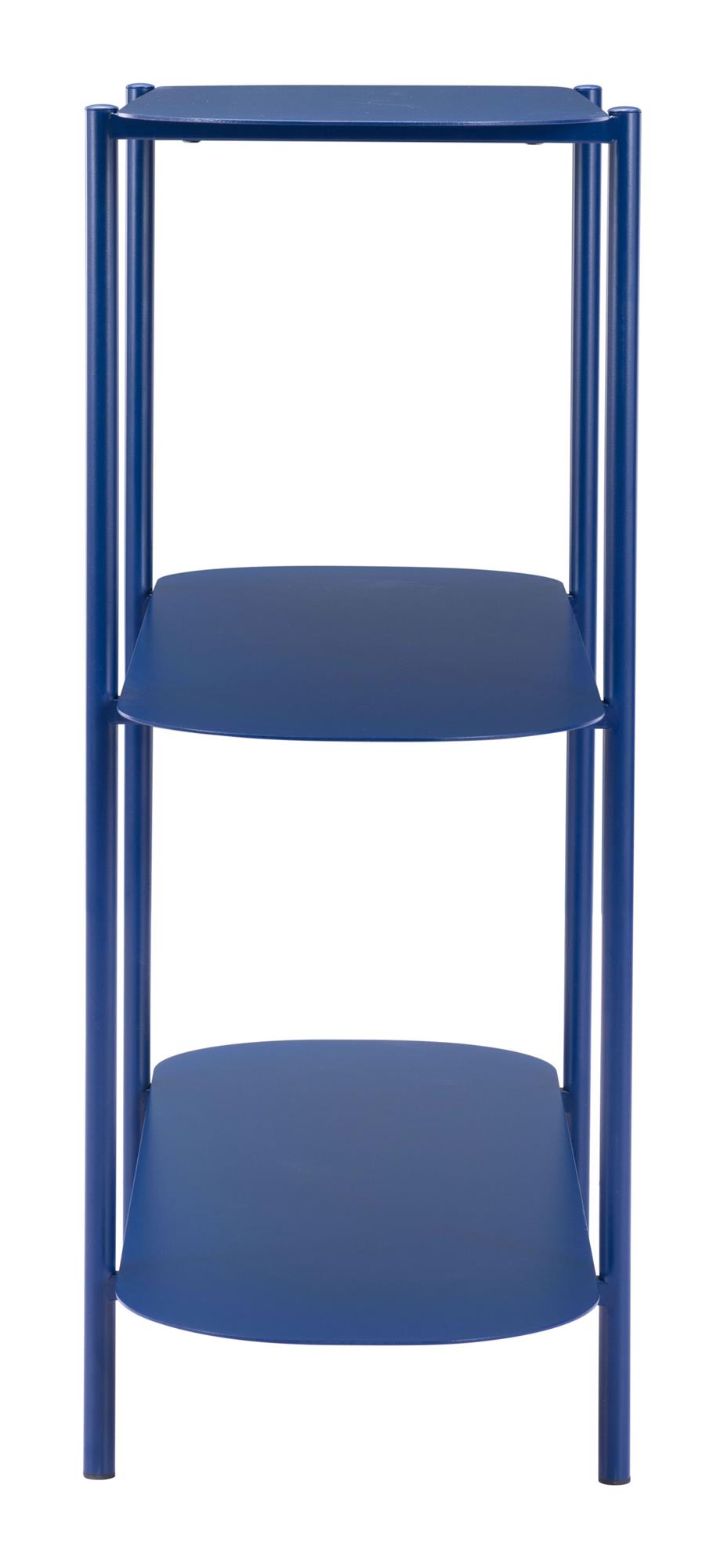 3 tier Oval Console Table  for living room - Blue