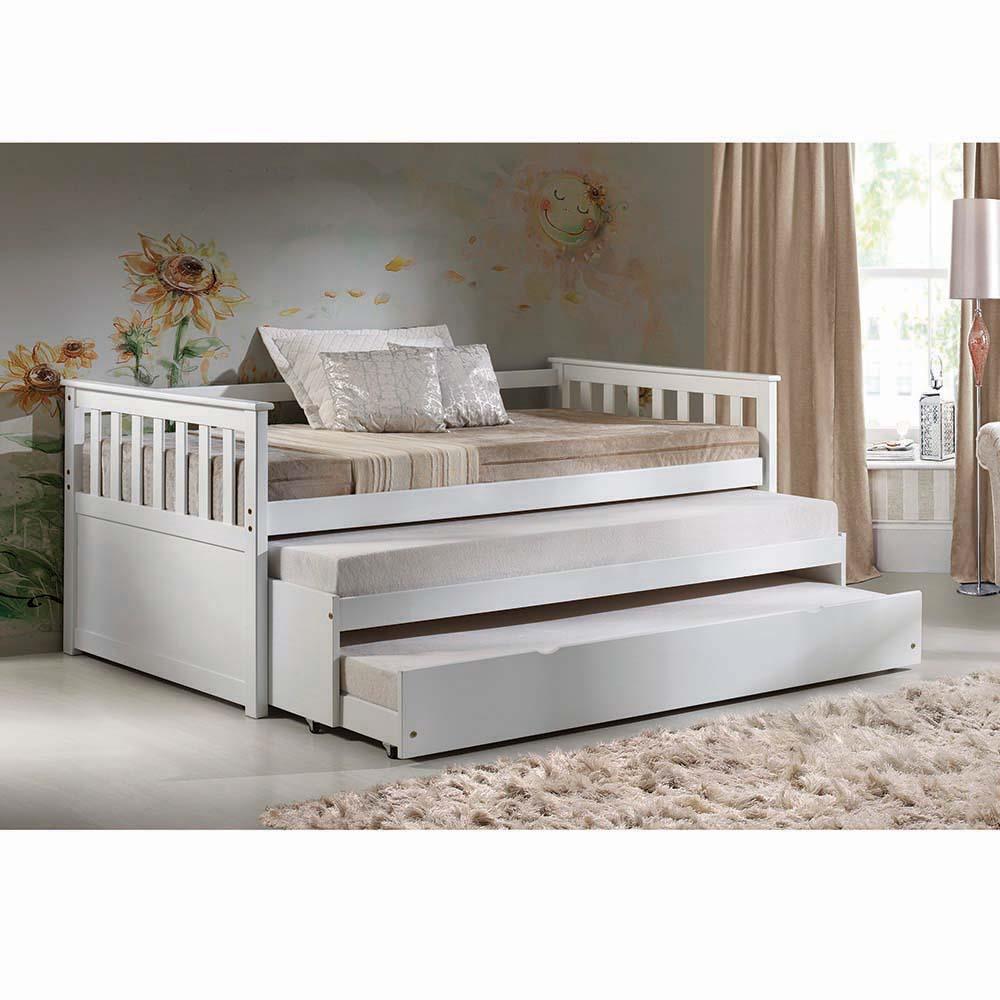 Cominia twin trundle with caster design -  N/A
