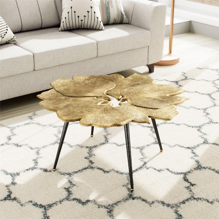 Chic Brass Coffee Table - Brass