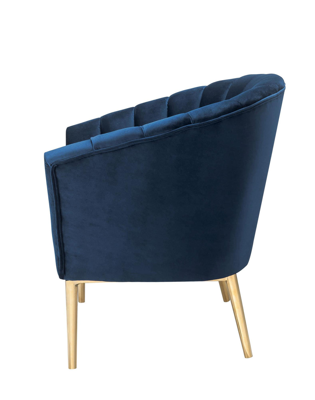 tufted velvet accent chair - Blue