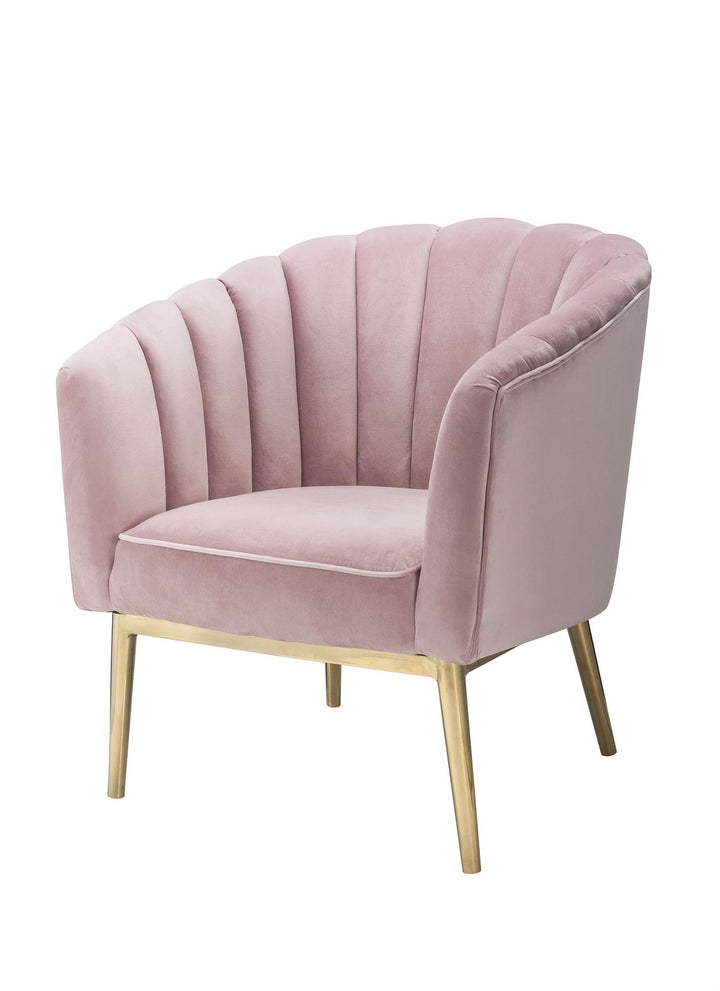 bucket velvet accent chair - Pink