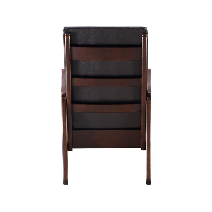Upholstered Seat and Back Cushion rocking chair - Espresso