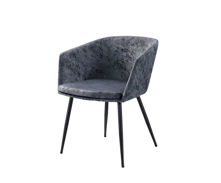 contemporary 3-piece set with chairs and accent table - Gray