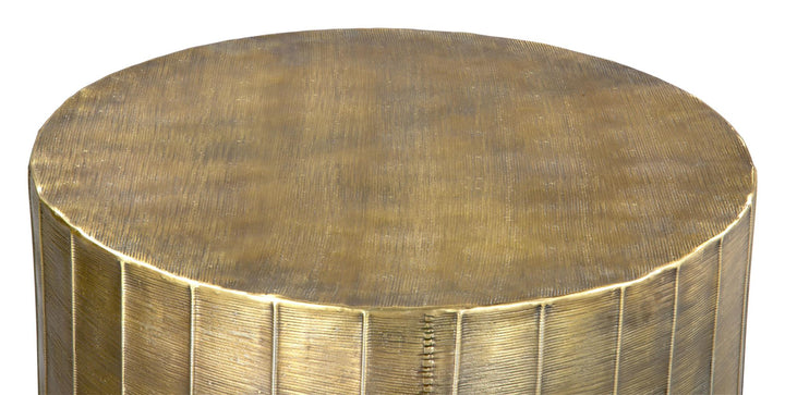 Round Coffee Table for small space - Brass