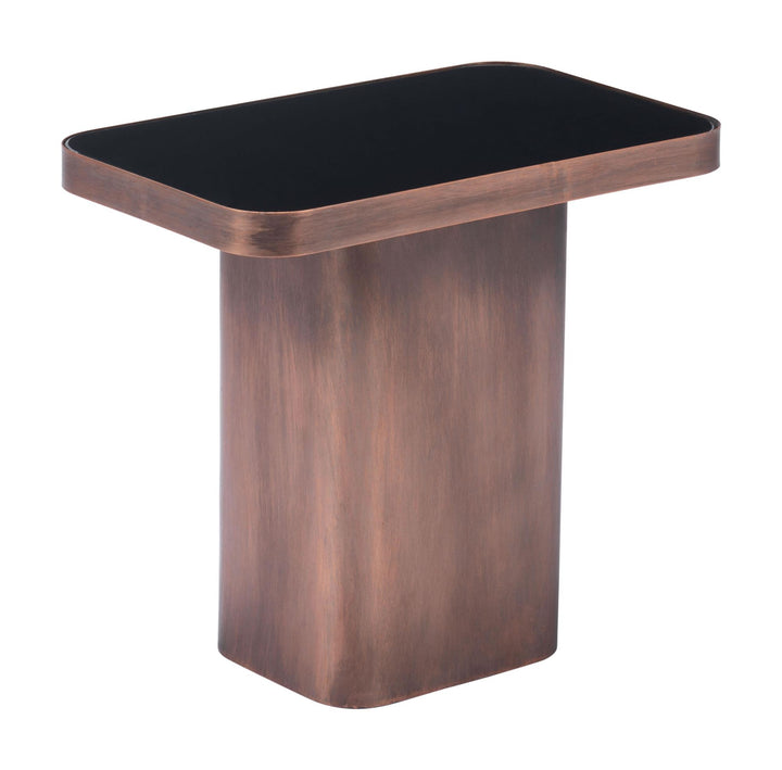 Steel frame side table - Bronze