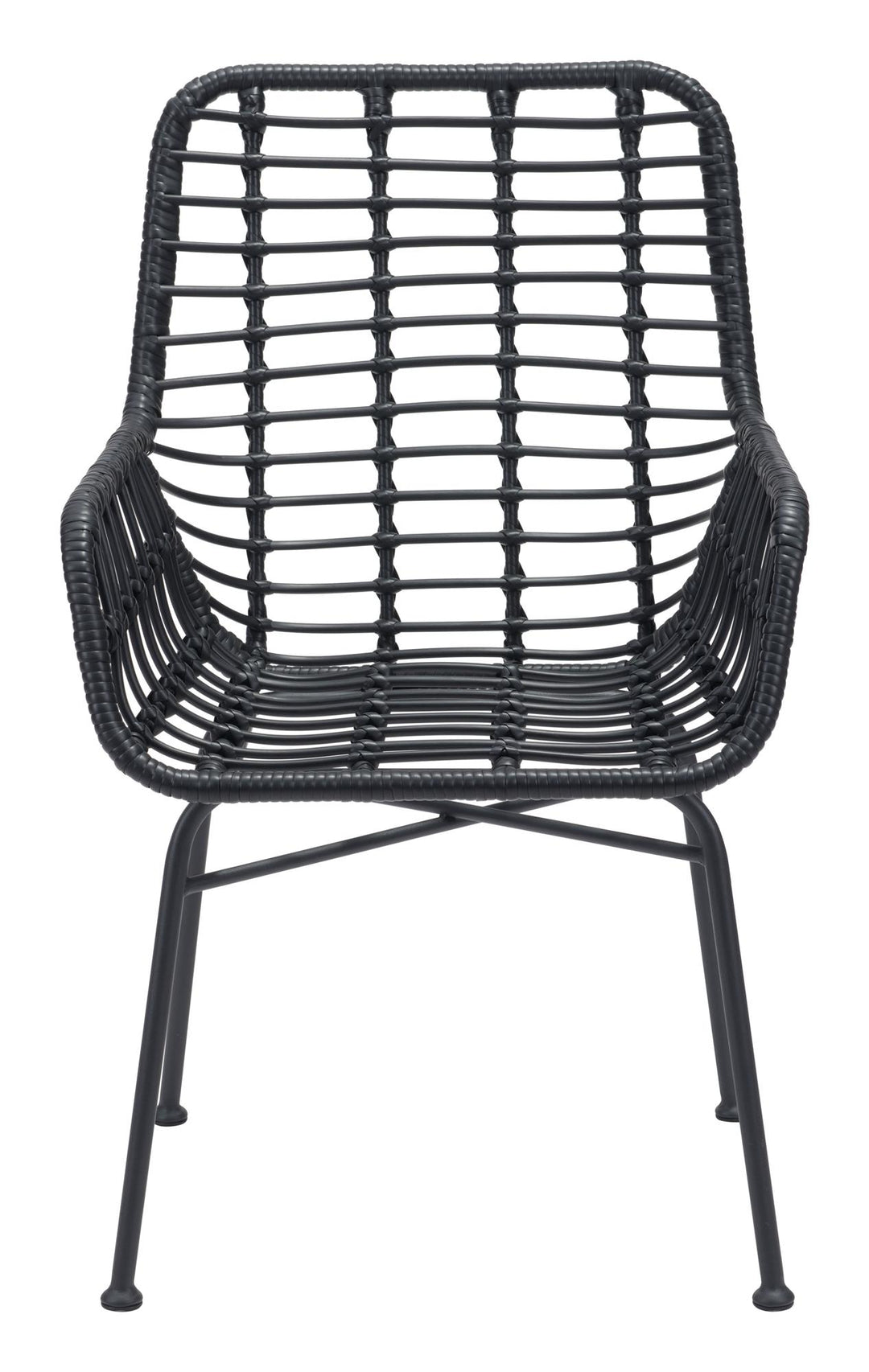 Madeline Outdoor Dining Chair, Set of 2 - Black