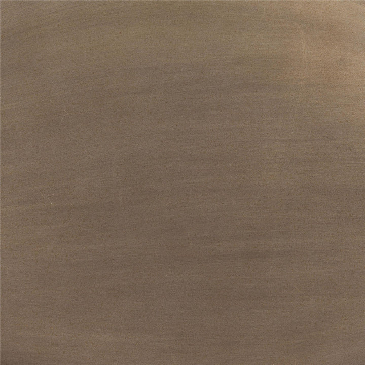 Round Coffee Table with 2 Shelves - Bronze