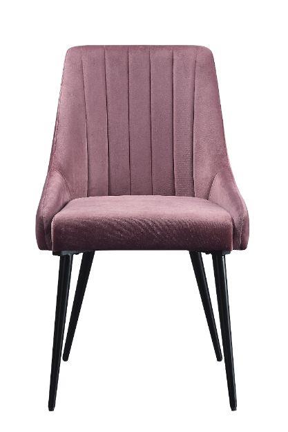 Riley Channel Tufted Chair, Set of 2 - Pink