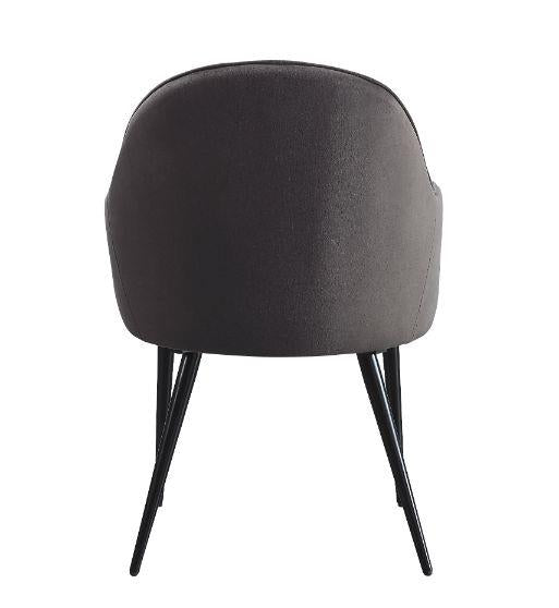 Set of  2 Upholstered dining Chair - Dark Gray