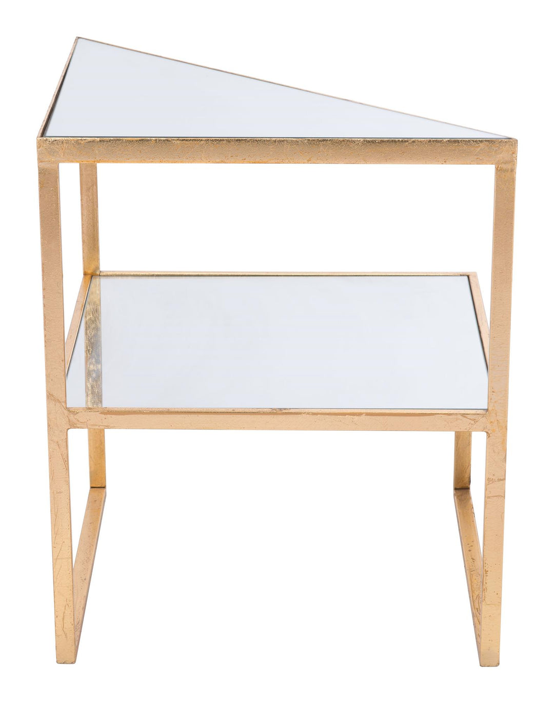 Metal frame side table - Gold