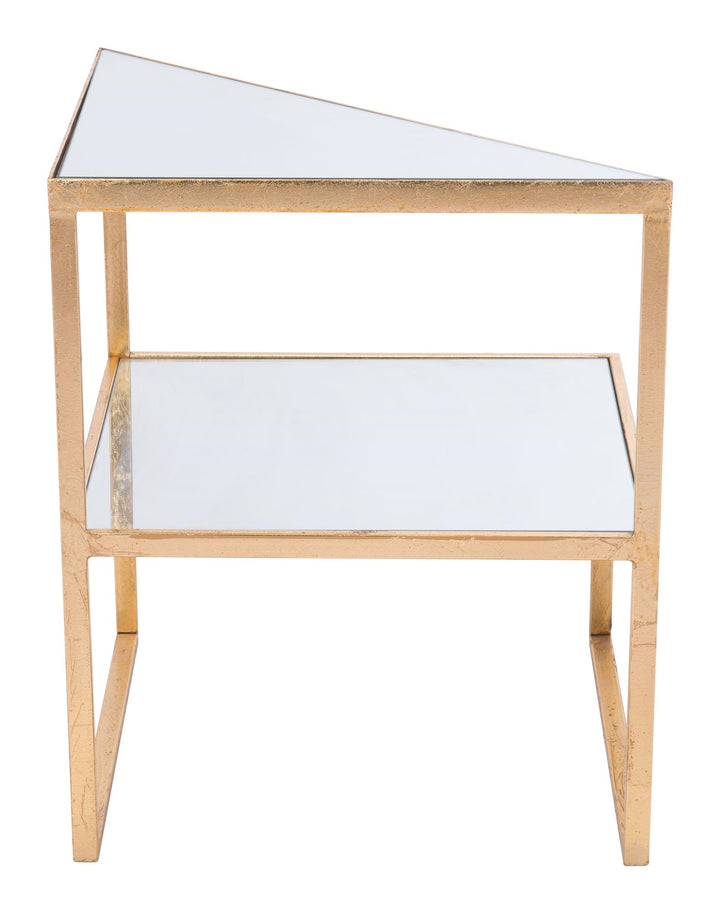 Metal frame side table - Gold