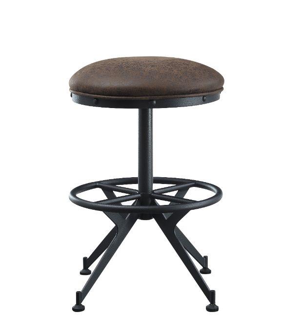 Zangief 2-Tone Counter Height Stool, Set of 2 - Brown