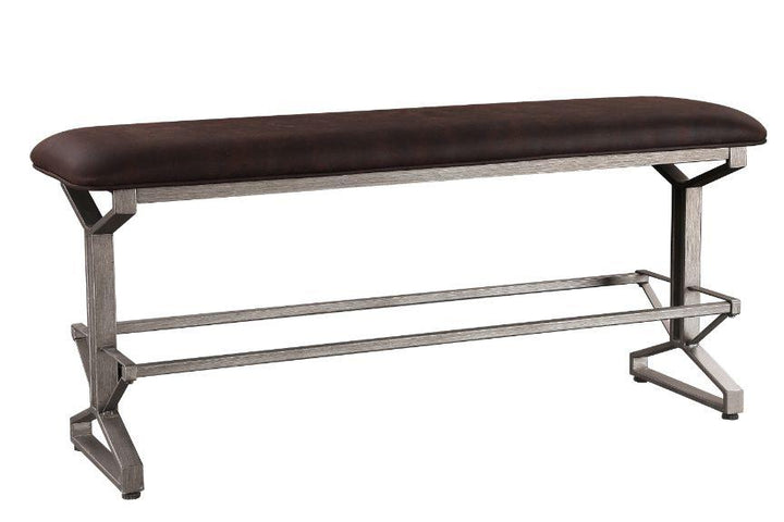 Evangeline high benches with table-like top -  N/A