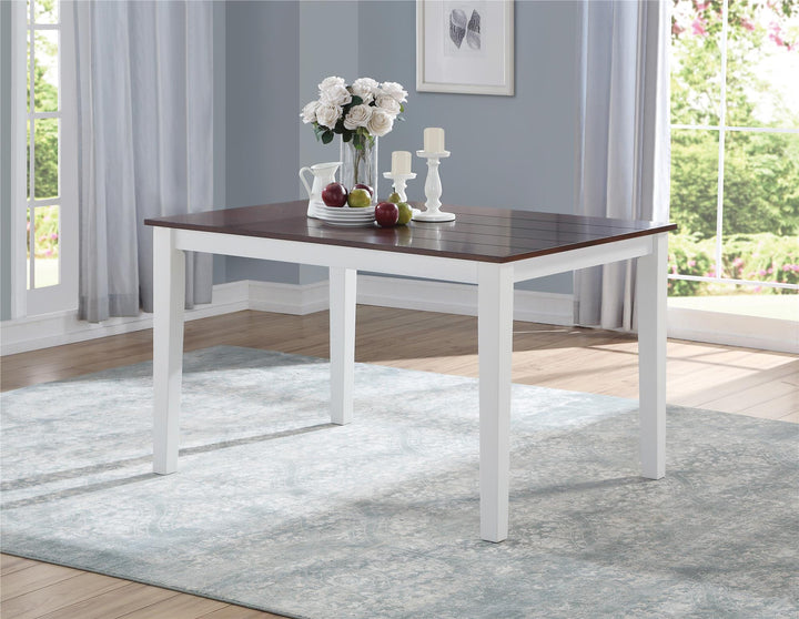 Modern dining tables with tapered legs -  N/A