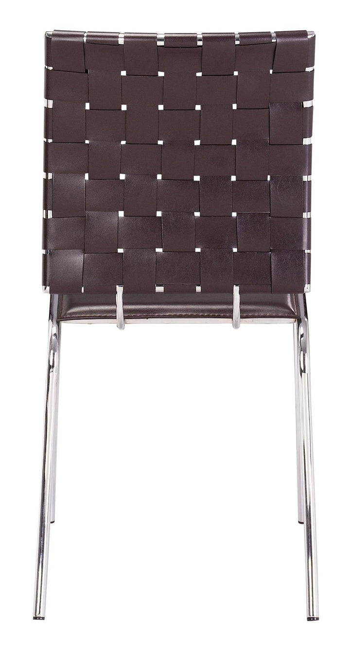 Set of 4 indoor dining chairs - Espresso