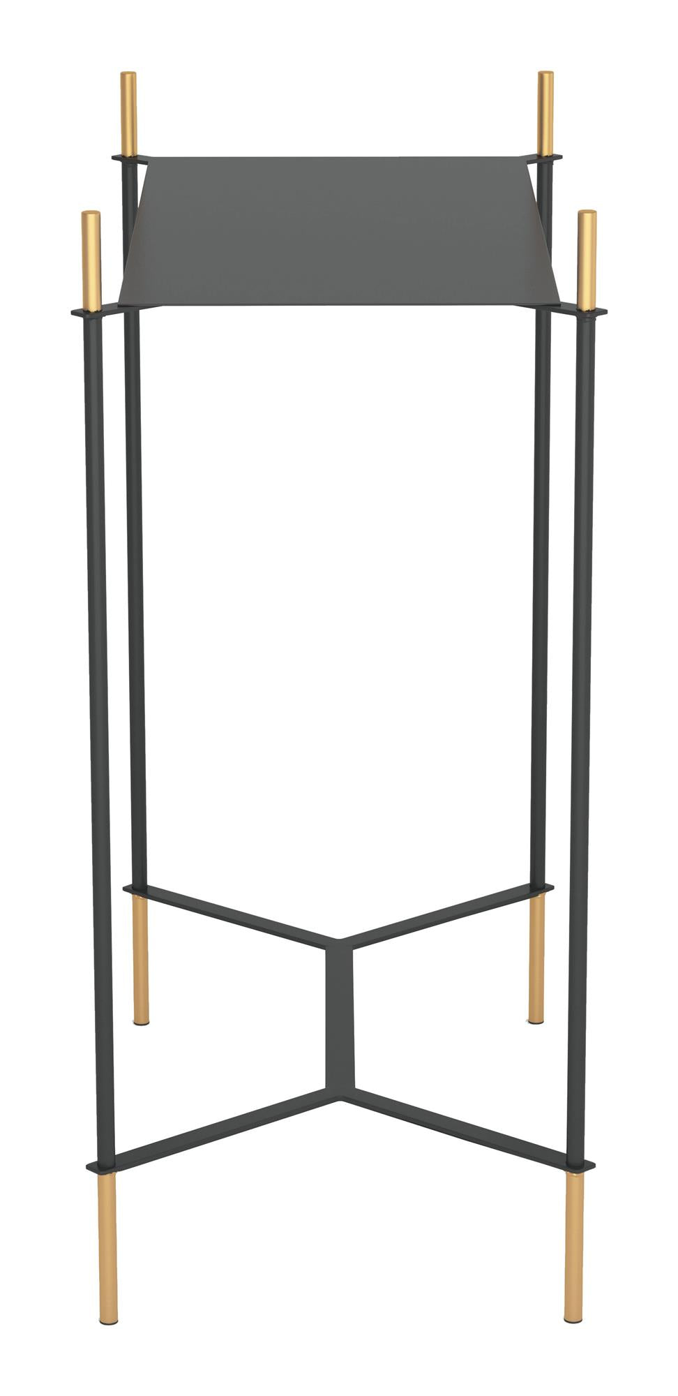 Gold accents side table - N/A