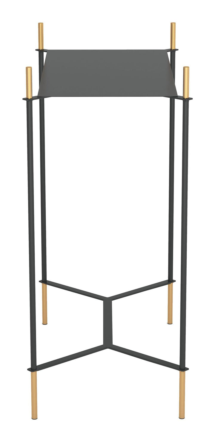 Gold accents side table - N/A